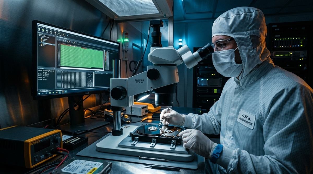 Beylikdüzü Temiz Oda Laboratuvarında Harddisk Veri Kurtarma